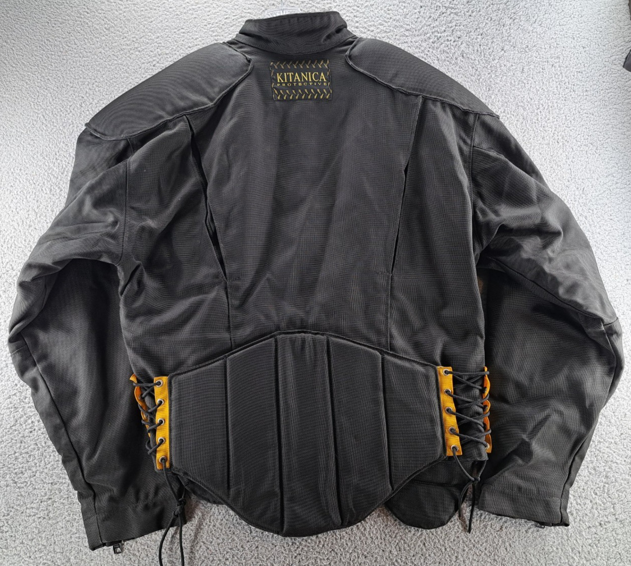 Kitanica Protective Motorcycle Jacket Mens XL Black Lined Armored Discontinued - second product detail image