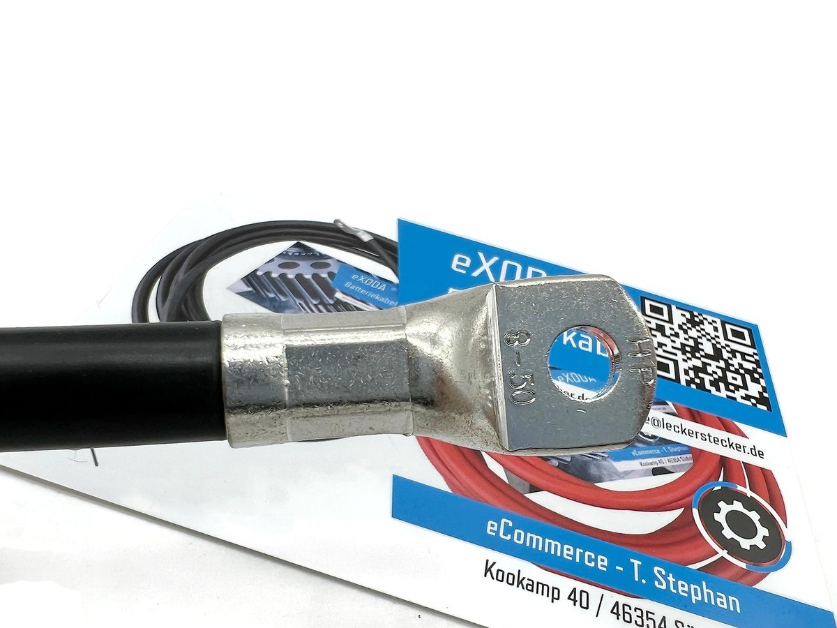 Cavo Batteria EXODA 200cm 35mm² - Cavo Di Alimentazione In Rame Con Occhielli M8 - Foto 9