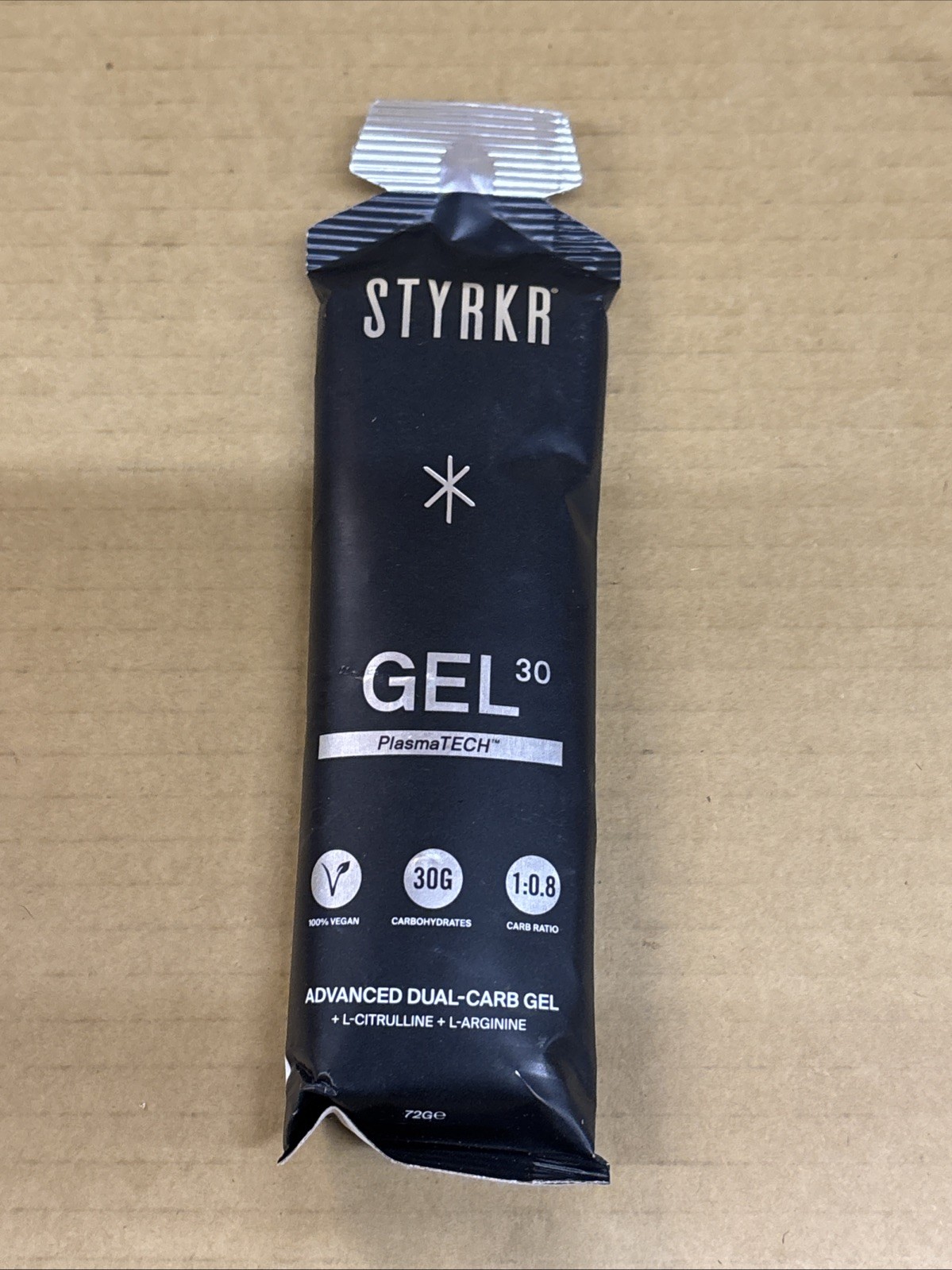 12 x Styrkr GEL30 Dual-Carb PlasmaTECH Gels 72g (BBE: 12/2026)