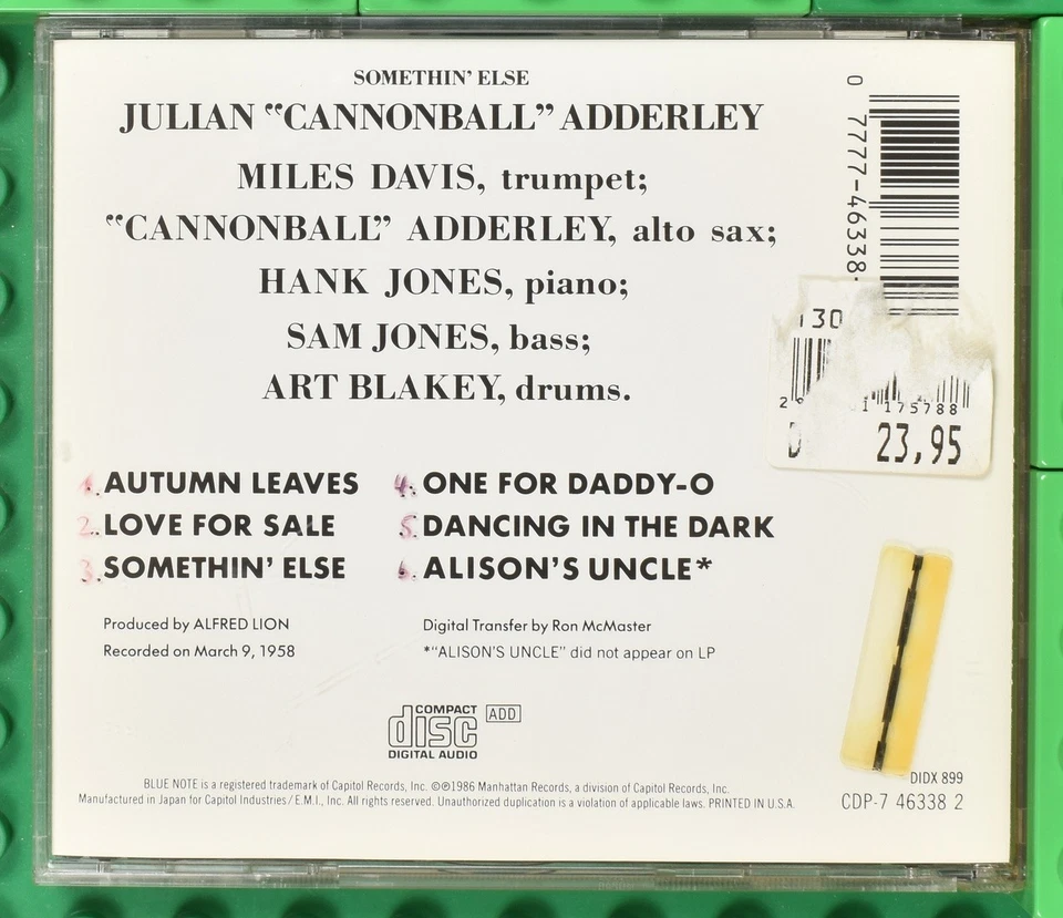 Cannonball Adderley - Somethin' Else - Blue Note - CD - Bild 2 von 4