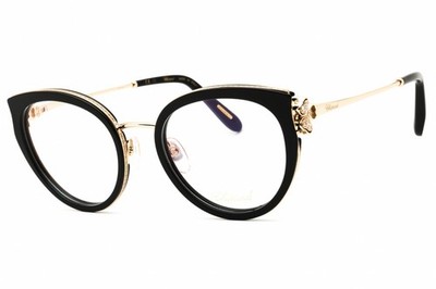 Chopard VCH367S 0700 Shiny Black 52mm Eyeglasses New Authentic