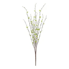 Vickerman 36" Contemporary Fabric Artificial Pussy Willow Bush in Gray