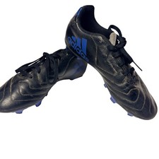 Adidas Goletto VII FG Kids Soccer Cleats Black Blue FV2894 Size 2.5 kids soccer