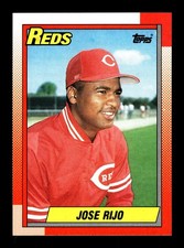 JOSE RIJO ⚾ 1990 Topps Baseball #627 Cincinnati Reds
