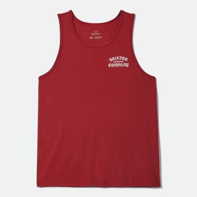 BRIXTON CHAINS TANK TOP GR: M RED