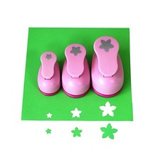 3 PCS Crafts Punch Set 8mm 15mm 25mm Paper Punches Scrapbooking Petal Arts