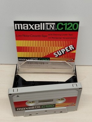 Maxell LN C 120 *Unbeschriftet* Kassette Cassette TYPE 1 IEC I -Neuwertig-
