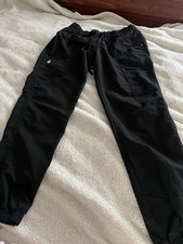 Scrubstar Black Medical Scrub Pants S Polyester Rayon Spandex Unisex