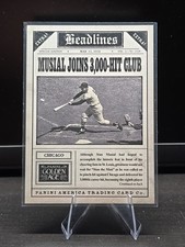 2013 Panini Golden Age Musial Joins 3,000-Hit Club Headlines #6 Card