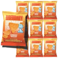 Legendary Foods Cheesy Nacho Protein Chips – Popped Tortilla Style – 22g High...