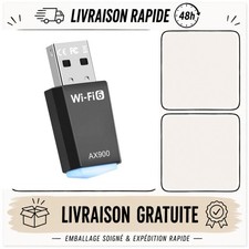 Clé USB WiFi 6 AX900 Double Bande 2,4/5 GHz pour PC Windows