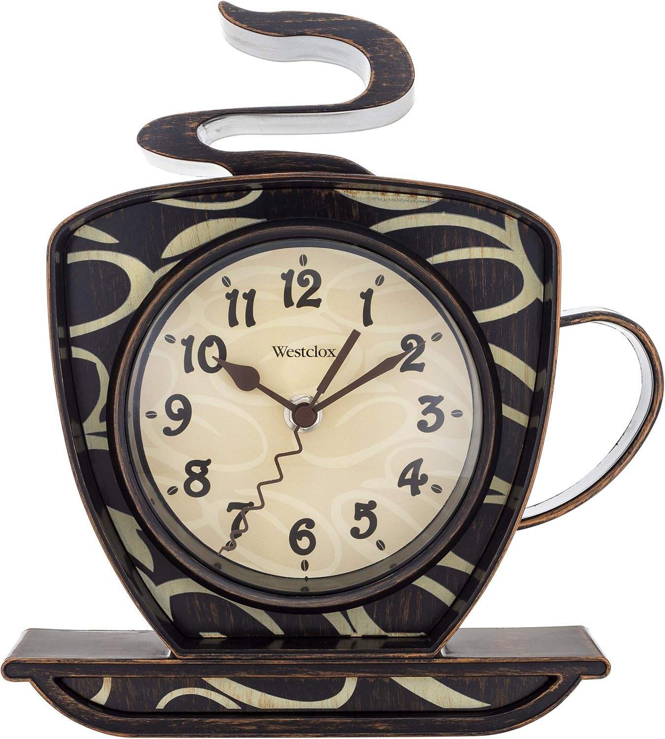 10.25&rdquo; Coffee Cup, 3-D Wall Clock &ndash; Model# 32038