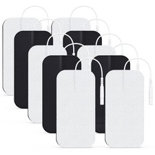 Reusable Latex-Free Gel Electrode Pads 2x4 White 10 Pcs TENS Unit Pads