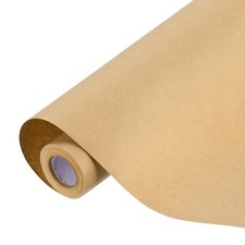 Kraft Wrapping Paper Roll, 15" x 433"(36 Ft) Decorative Paper, Brown 80GSM