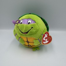 TY Beanie Ballz Teenage Mutant Ninja Turtles DONATELLO 4" Plush