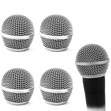 4 Pack SM58 Microphone Head Standard Size Grille Mic with Foam