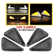 2-20PCS Motorcycle LED Turn Signal Indicator Amber Light Blinker Flush Mount EXV