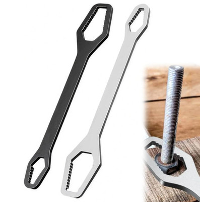 Double End Wrench Universal Spanner 8-22mm Key Set Screw Nuts Wrenches Repair