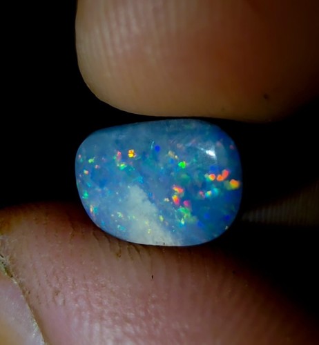 Huge Australian Black Opal Doublet 3.59ct Lighting Ridge Rare Pinfire Pattern✨️ - Picture 6 of 9