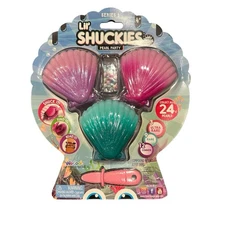 Series 1 Lil' Shuckies Pearl Party 3 Pack with Purple Teal & Pink Shells NEW