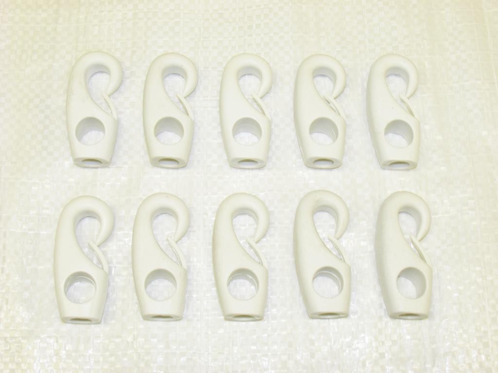 x10 6MM Nylon Shock Cord Hooks