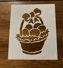 Easter Basket Eggs Reusable 10 MIL Laser Cut Mylar Stencil Painting Arts Crafts