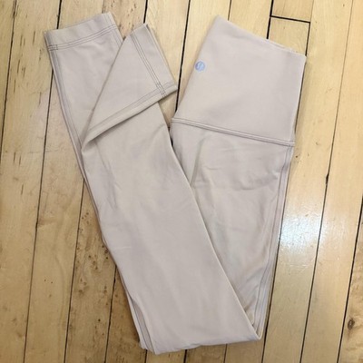 Lululemon Align High Rise Leggings Tan Beige Size 4 Yoga Pants