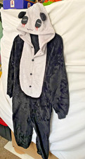 Kids Unisex Paneda Jumpsuit Costume Pajamas Size 115 approx.US 5 to7