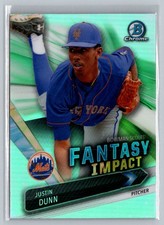 2016 Bowman Draft #BSI-JD Justin Dunn Bowman Scouts' Fantasy Impact