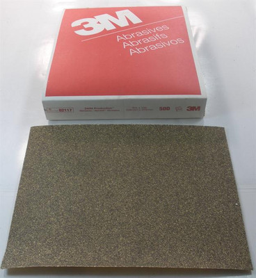3M 02117 Nass Oder Trocken TRI-M-ITE Schleifpapier Blatt 50D Körnung 9 '' x 11 ''
