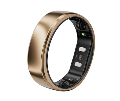 RingConn Gen 2 Air, ultradünner AI Smart Ring, 10 Tage Akku, Größe 6 Dune Gold