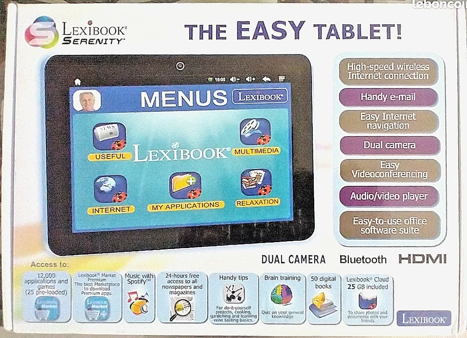 Tablet Lexibook Serenity Ultra Para Personas Mayores. - Imagen 3 de 3