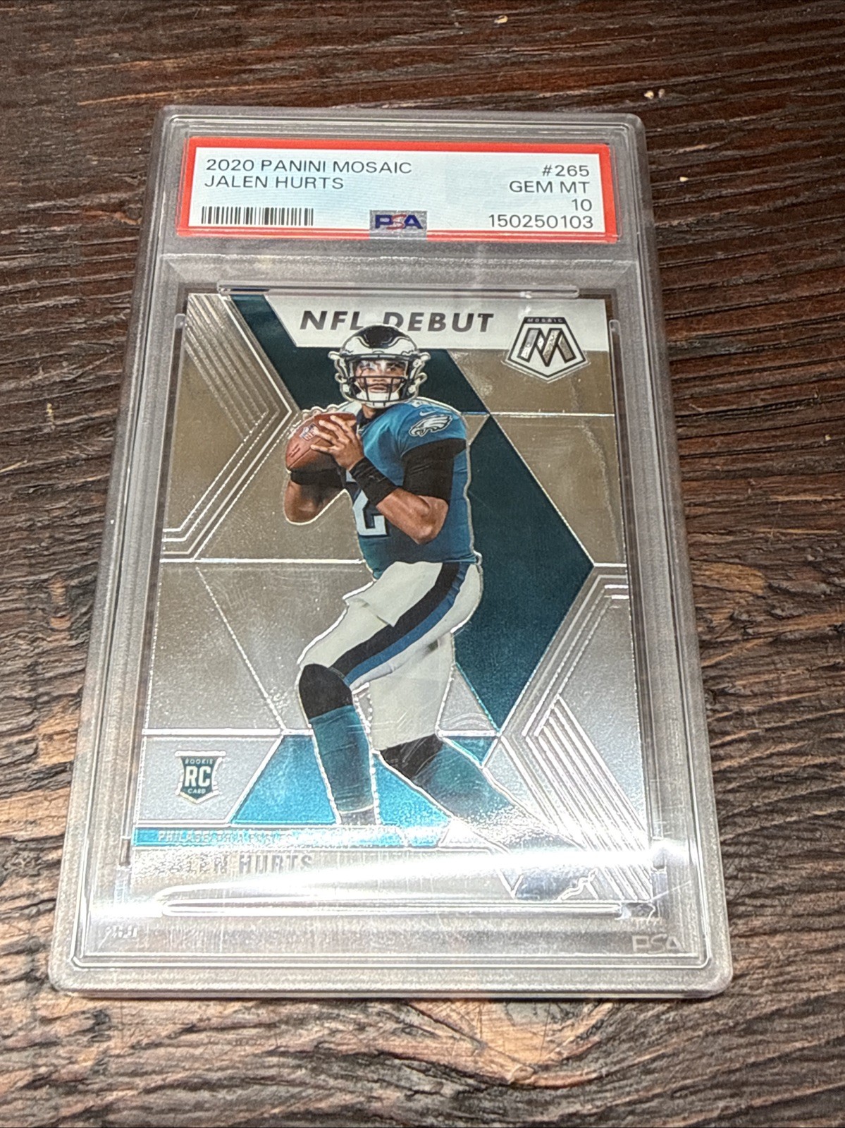 Jalen Hurts Panini Mosaic #265 Silver