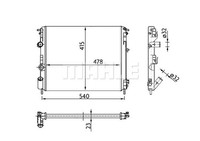 Mahle Cr 36 000S KüHler, MotorküHlung FüR Renault Kangoo Express (FC0/1_)