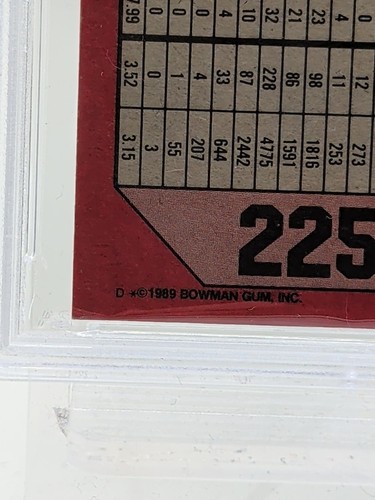 Nolan Ryan Hand Signed / Autograph 1989 Bowman Tall #225 - PSA - Picture 9 of 14