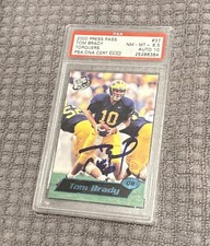 2000 Press Pass - Tom Brady #37 Blue Torquers (RC)  AUTOGRAPH ROOKIE!!!