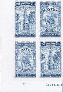 U. S. Plate Block SC 6029-30 Boston 2026 Stamp Show MNH PL B1 2025