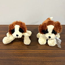 Lot of 2 Ganz Webkinz Lil Kinz St Bernard HS012 Plush Dogs Retired