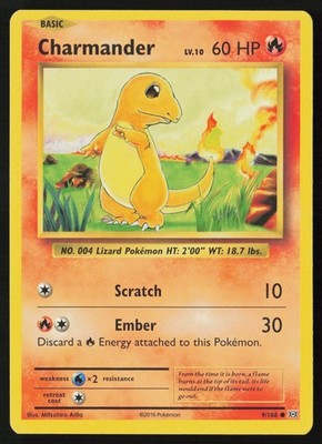 Charmander 9/108 Common Evolutions Pokemon Near Mint