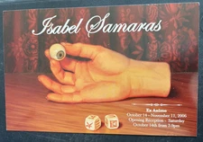 art postcard OS Isabel Samaras Ex Animo 2006 Levine gallery invitation juxtapoz