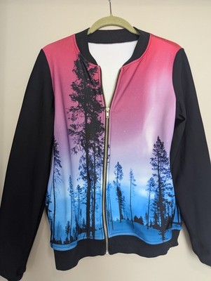 BlackMilk Aurora-Skye Pink GF Bomber jacket Limited Collection Size S Small