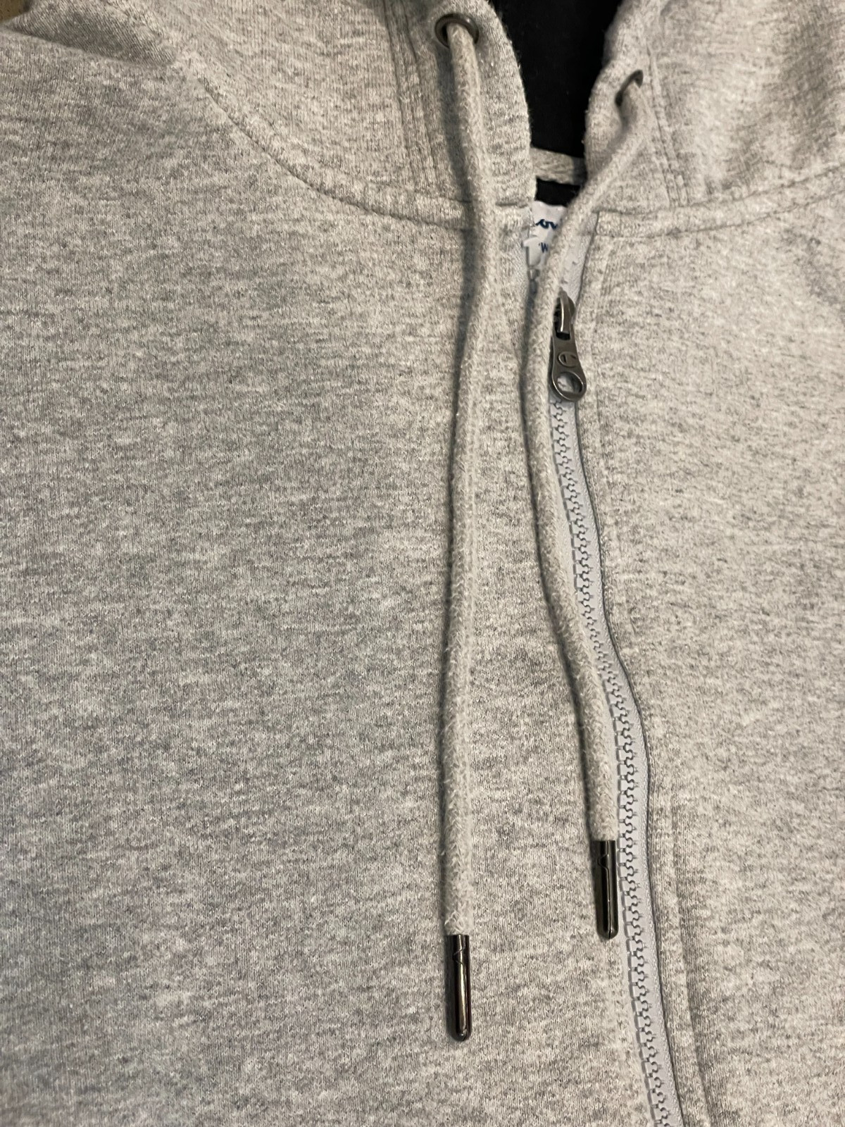 Champion Full Zip Hoodie Mens L Gray Heavyweight Big C Embroidered Sleeve Logos thumbnail 5