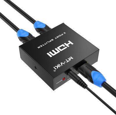MT-VIKI HDMI Splitter 1 in 2 Out 4K Gleichzeitig HDMI Splitter 2 Monitore