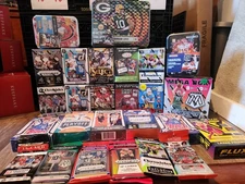 Lot of NFL and NBA Boxes and Packs. All Factory Sealed. Variety of years. *READ*