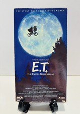 E.T. The Extra Terrestrial VHS Tape Green Flap 1988 MCA with Universal Hologram