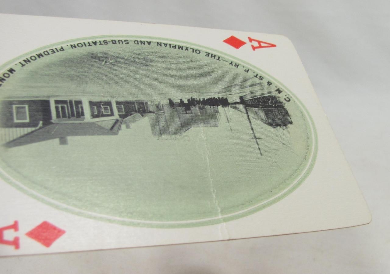 VTG C.M.& St.P.RY Van Noy Souvenir Playing Cards Railway Locomotive Chicago