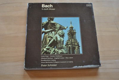 AB Peter Schreier Bach h-moll Messe 3er LP Box Eterna Edition 827 713-715 Vinyl
