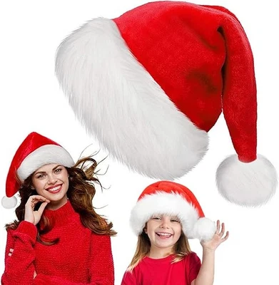 Weihnachtsmütze Nikolausmütze Erwachsene Weihnachtsmannmütze Geschenkidee