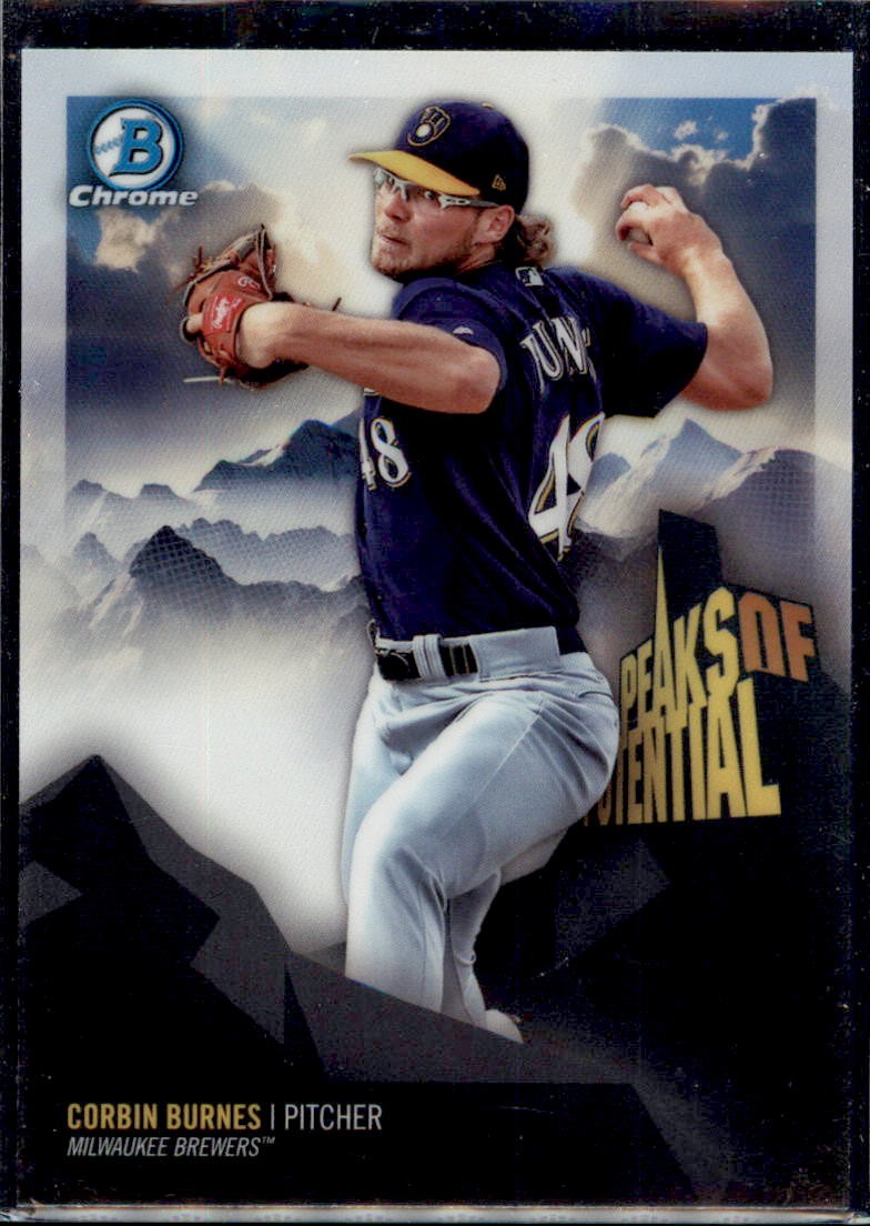 2018 Bowman Chrome #PP-CB Corbin Burnes Peaks of Potential