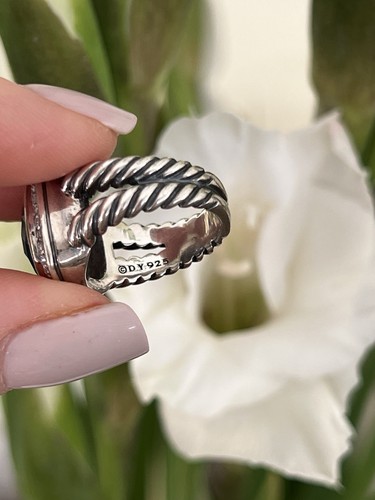 David Yurman Albion Blue Topaz 7Carat, Pavé diamonds, Sterling Silver, Pre-owned - 第 6/16 張圖片